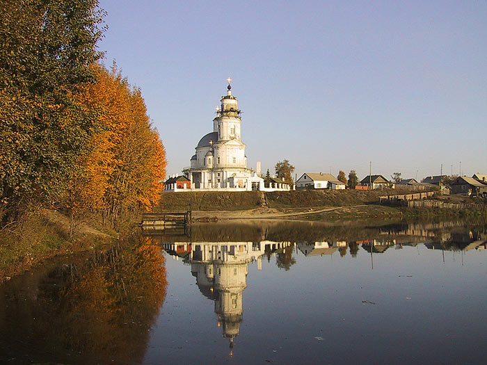 Рисунок Церковь поселок Тельма