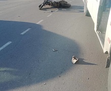 14-летний мотоциклист врезался в рейсовый автобус