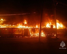 В Усолье-Сибирском сгорели кафе "Харбин" и торговый центр "Арго" 