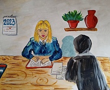 В Усолье-Сибирском Общественный Совет при МВД подвел итоги праздничного конкурса рисунков «Женщина - полицейский»