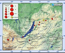 Вблизи озера Байкал произошло землетрясение 