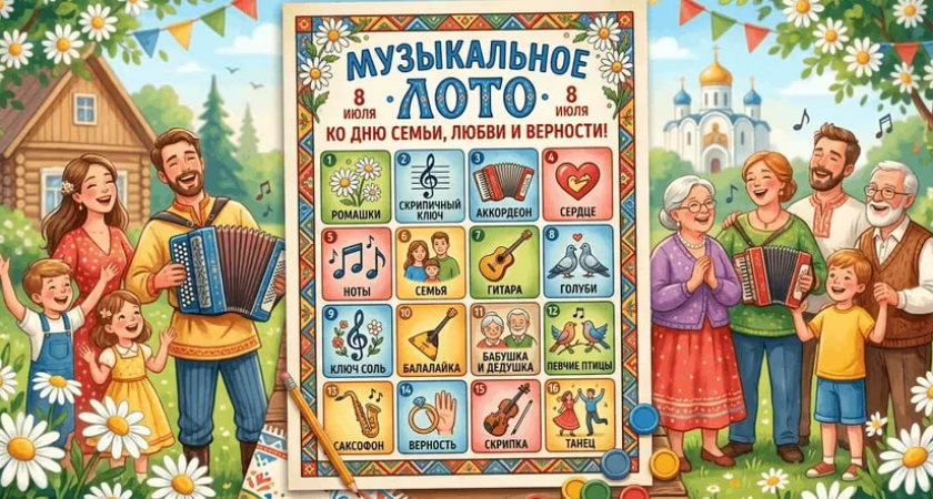 Вечер «Музыкальное лото», посвящённый Дню семьи, любви и верности
