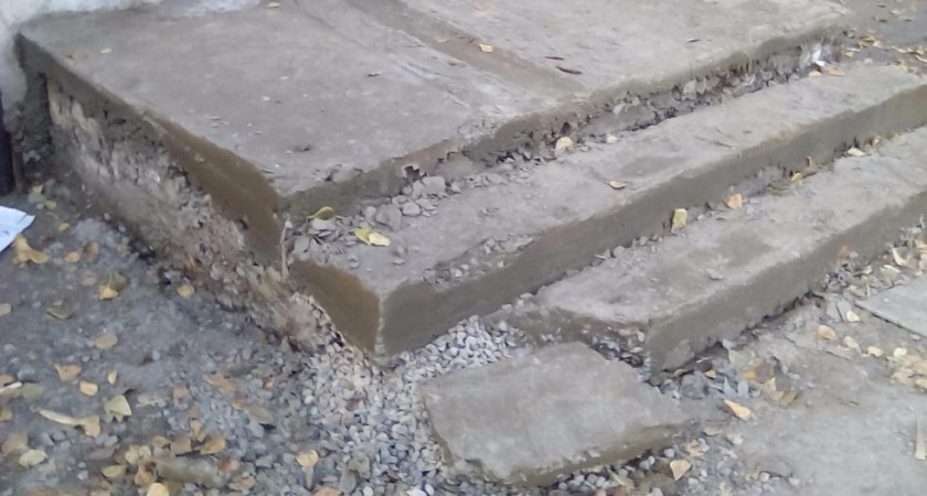 Жители города огорчены некачественным ремонтом