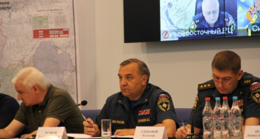 Владимир Пучков перевел группировку по тушению пожаров в Иркутской области на круглосуточный режим работы 