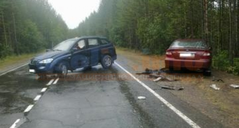 Столкновение 2 автомобилей в Усольском районе