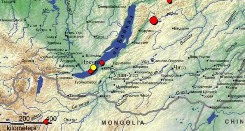 Землетрясение произошло в Иркутской области 9 января