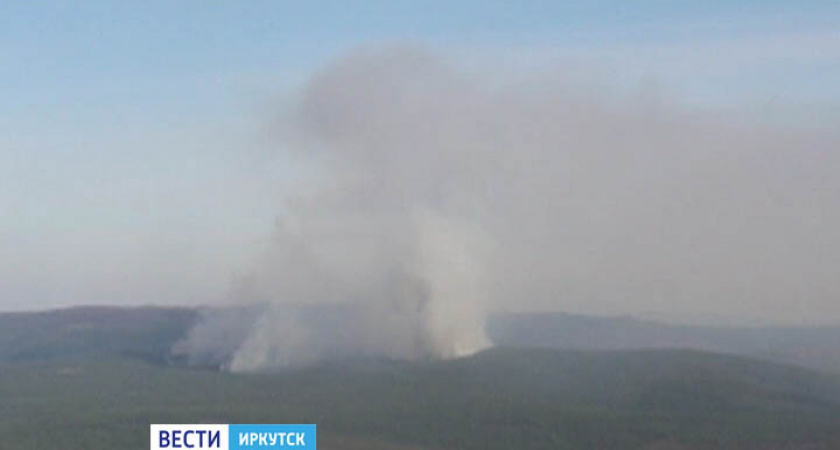 Тайга полыхает на севере Иркутской области