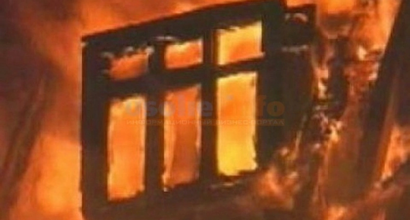 Фото к статье: Минувшей ночью на пожаре в Усолье погибла женщина