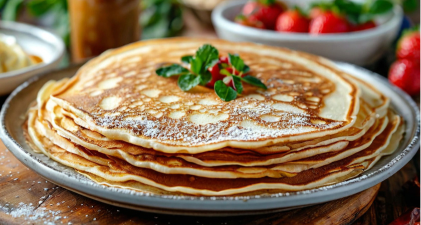 Вливаю это в тесто перед мукой: блины получаются ажурные и вкусные - даже тоньше листа бумаги