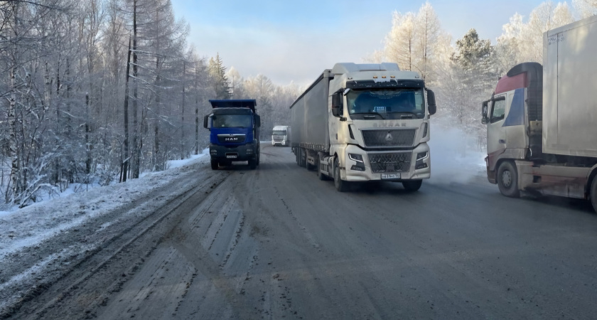 Движение на участке трассы Р-258 „Байкал“ нормализовано после непогоды