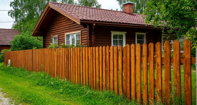 Фото к статье: Русское средство для пропитки деревянного забора: простоит 100 лет – за копейки