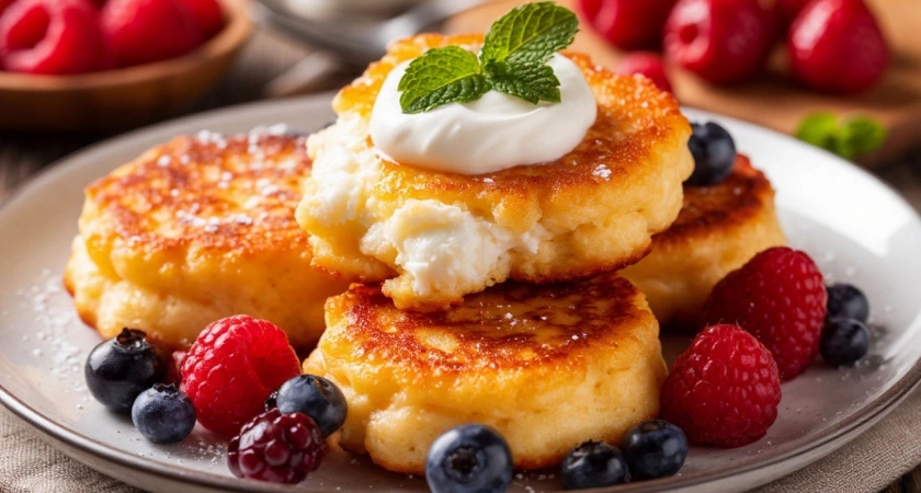 Фото к статье: Открыл для себя идеальный рецепт сырников: очень вкусные, пышные и не разваливаются. Все дело в правильном тесте, делюсь