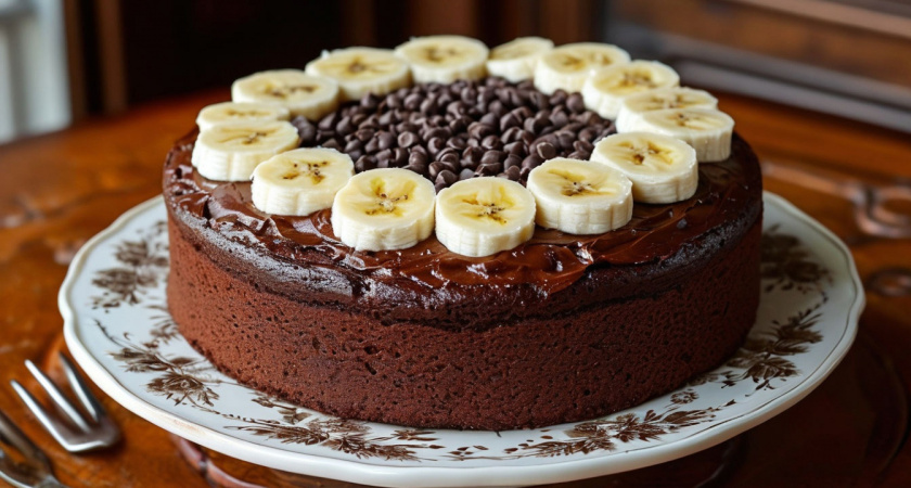 Шоколадно-банановый торт: готовится проще простого, наслаждение — гарантировано