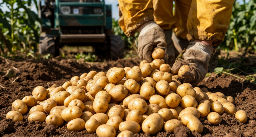 Никогда не копаю картошку до этого дня - жду первый признак и отсчитываю 14 дней: клубни с кулак и не прорастают в погребе
