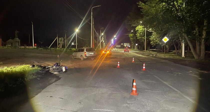 В Иркутской области юный мотоциклист пострадал в ДТП