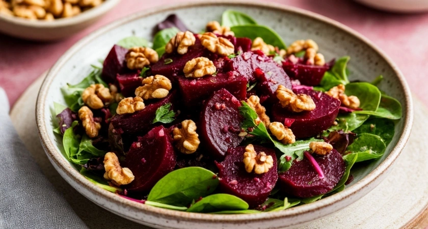 Вкусный салат со свеклой: гостей от него за уши не оттащишь — сытный и быстрый рецепт