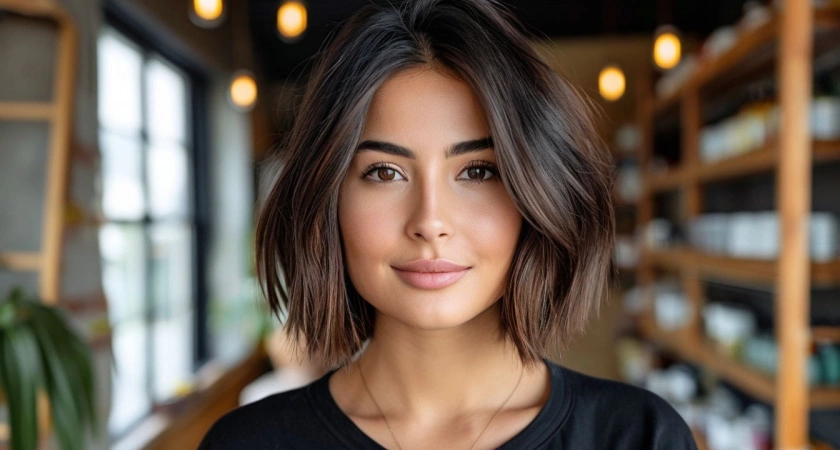 Названы 3 новые стрижки на осень, маскирующие седину в волосах у женщин - визуально корректируют пухлые щечки