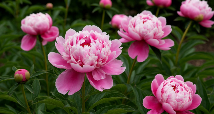 В начале сентября пионам — первым делом: весной буйно зацветут — куст руками не обхватить