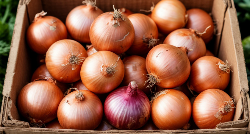 Лук храню прямо в шкафу: простой трюк с вещицей из гардероба — и головки не гниют целый год