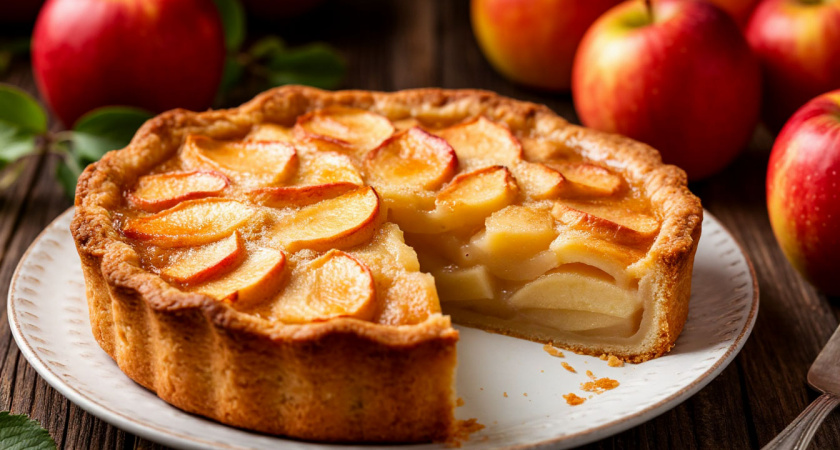 "Цветаевский" пирог с яблоками и сметанной заливкой: нежный десерт с богатой историей — лучший рецепт