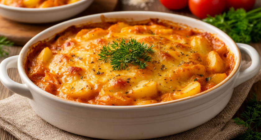 Вкуснейшая запеканка с фаршем и картофелем: главный секрет нежности – в сливочном пюре