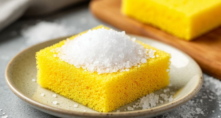 Для чего надо засыпать соль в губку для мытья посуды и натирать зеркала луком: 8 секретов экономных домохозяек