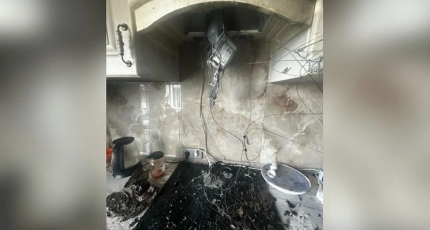 В Иркутске вспыхнула кухня во время приготовления пищи