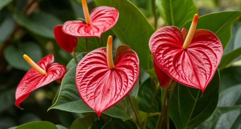 2 пригоршни под корень — и антуриум выдает "алые паруса" ежедневно: стреляет ими как из пушки