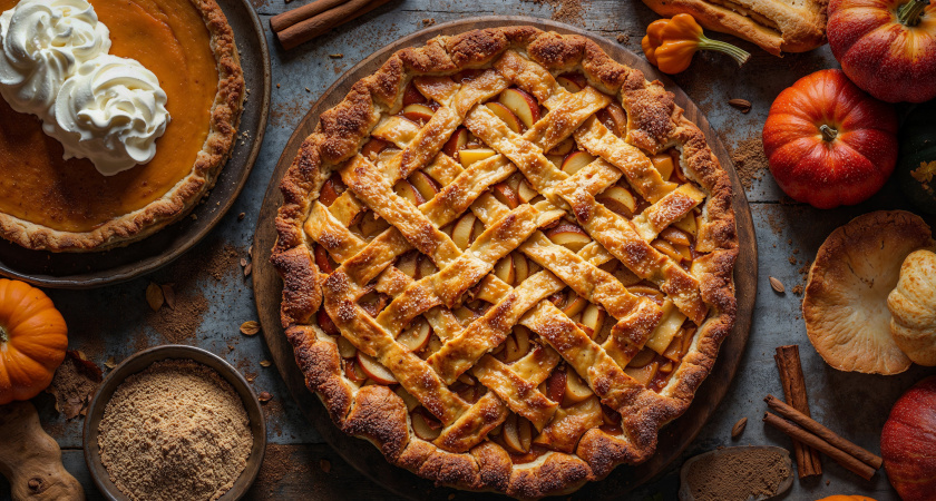 Беру 1 пачку сметаны и 0,5 кг яблок - пеку простой яблочный пирог с осенней ноткой