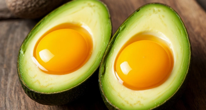 Берем авокадо и 2 яйца - получаем лучший в мире завтрак: обычная яичница в пролете