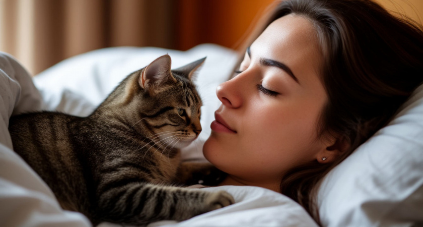 6 причин, почему кошка активно будит вас по утрам - не покушать и не поиграть