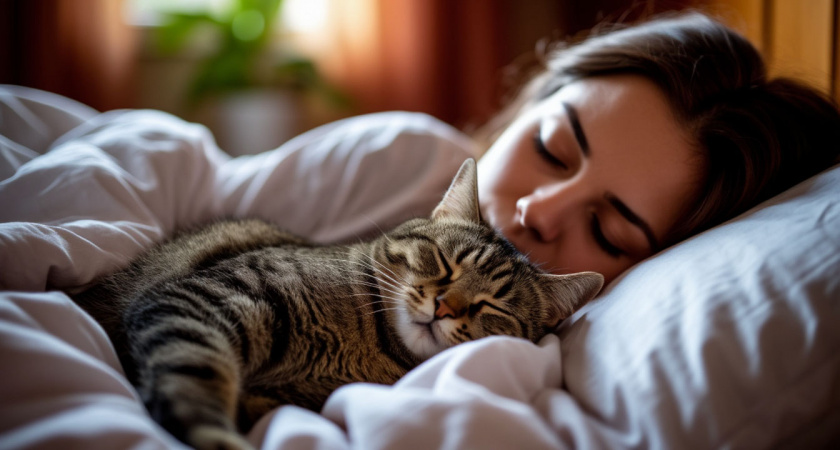 Как кошки выбирают, с кем спать из хозяев и что на самом деле влияет на их решение?