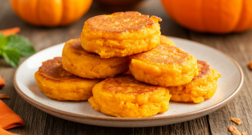 У нас тыква не залеживается, просто смешиваю ее с кефиром: на выходе – гора вкуснющих оладьев на завтрак