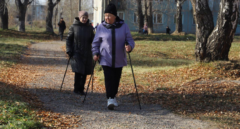 В Усольском районе открыли новый парк для занятий скандинавской ходьбой