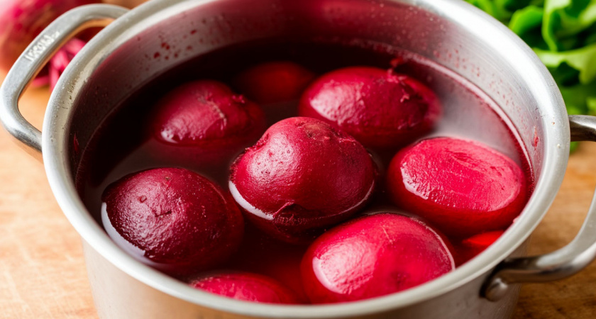 Варю свеклу за 7 минут: 1 столовая ложка на 1 литр воды — и в кастрюлю. Мягкая, сладкая, не "водянистая" — не теряет цвет и пользу