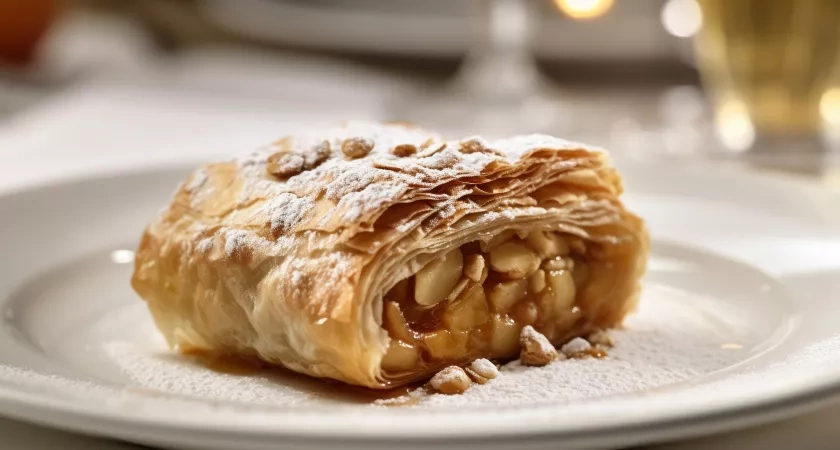 Яблочный штрудель из лаваша: готовьте 2 - первый улетит, пока остывает второй