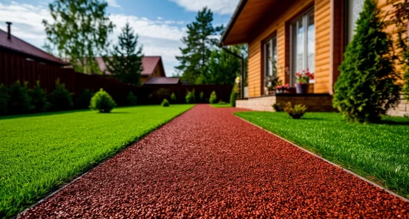 Резиновая крошка своими руками: сделал дорожку, по которой не страшно ходить ни в дождь, ни в гололёд