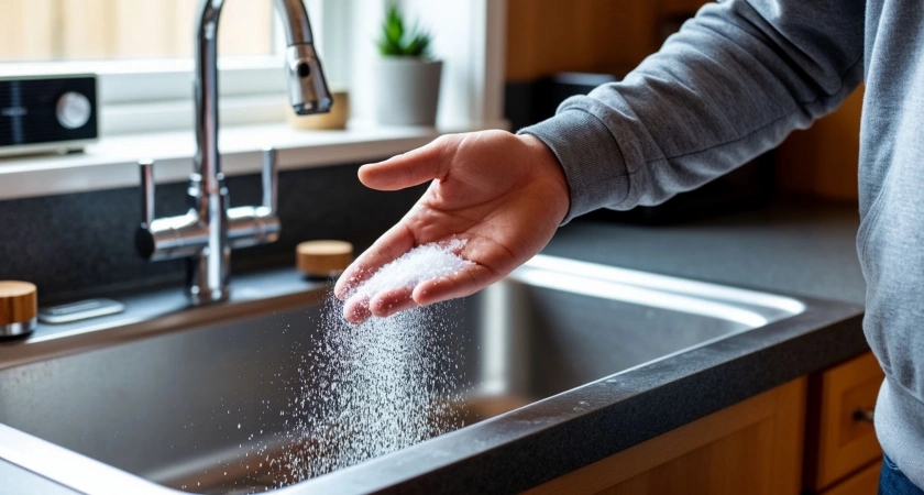 На ночь сыплю соль в унитаз и раковину: на утро радуюсь роскошному результату — все заметили