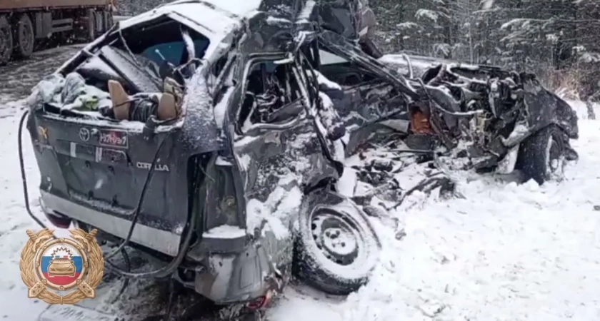В Иркутской области водитель легковушки погиб после столкновения с фурой