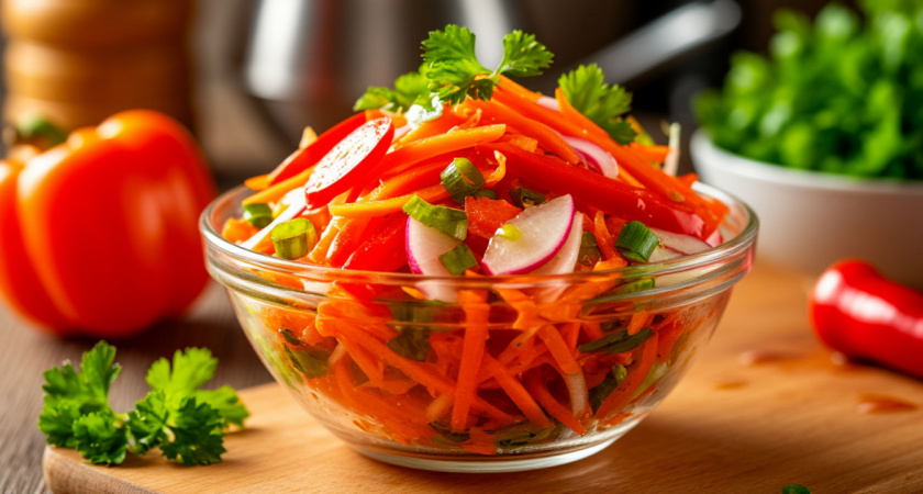 Китайцы едят килограммами — и нам бы не помешало. Давно перенял эту традицию, и всем советую: салат вкусный и актуальный, особенно зимой