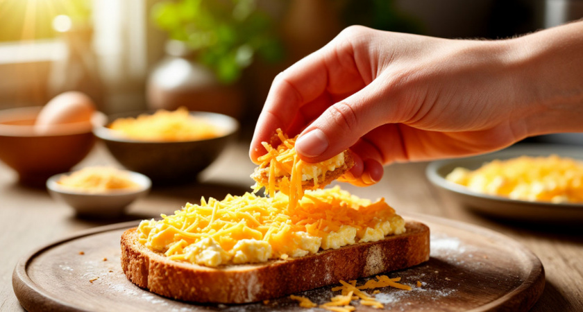 2 продукта на тёрку — и сытная намазка на хлеб уже на столе: вкуснее надоевших каш и яичниц на завтрак