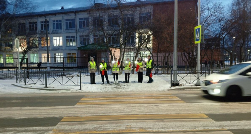 В Усолье-Сибирском провели акцию по безопасности пешеходов