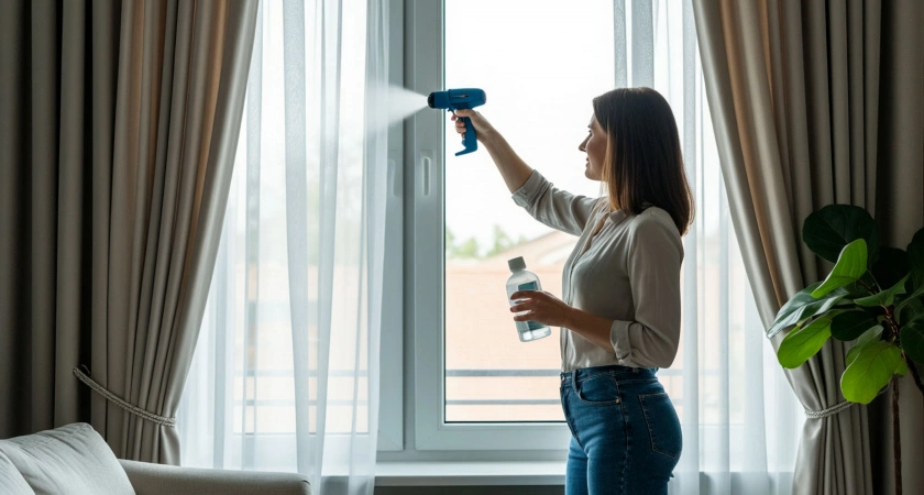 Не утюг и не отпариватель: 0,5 колпачка в воду — шторы гладкие как во дворце: не стыдно гирлянды вешать