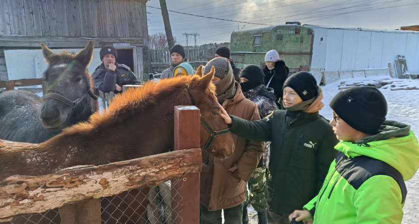 Ангарские казаки навестили своих соседей в Усолье-Сибирском