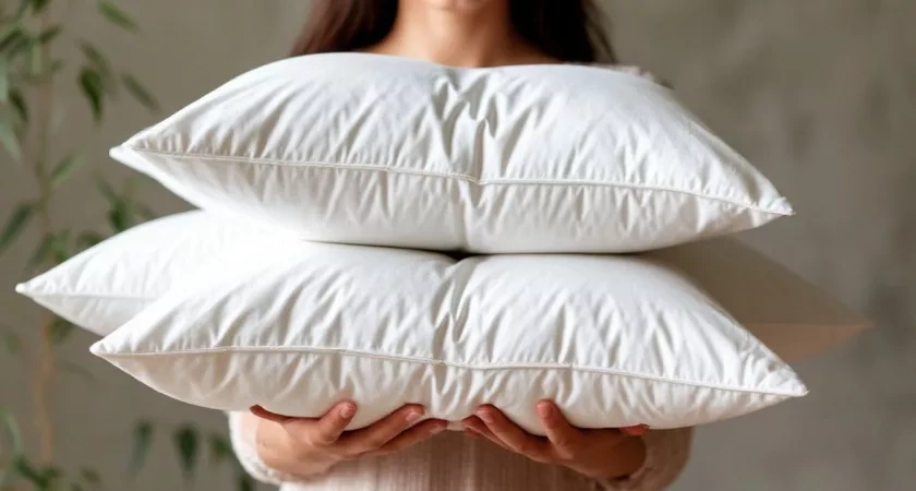 3 капли на губку - и старые подушки как новые: прочный блок на пятна и пот