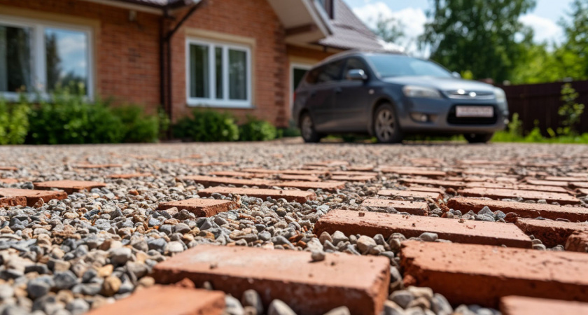 Бетон и асфальт — прошлый век: как сделать въездную площадку у дома в 2 раза дешевле — и прочнее