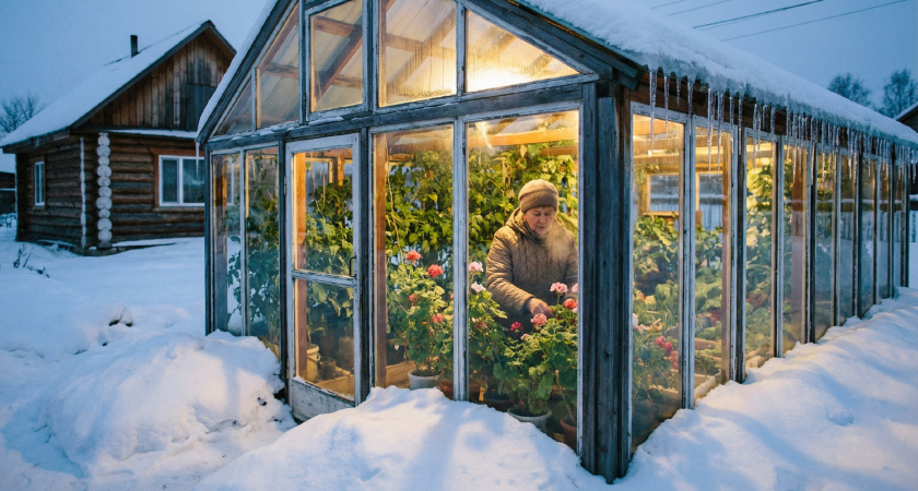 На улице -50, а в теплице зеленый сад: история сибирской семьи, которая переняла технологию у китайцев