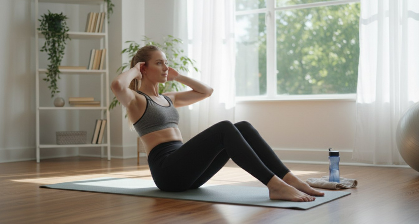 Забудьте про классические скручивания: одно движение заменило 100 подходов к прессу — теперь делаю только так