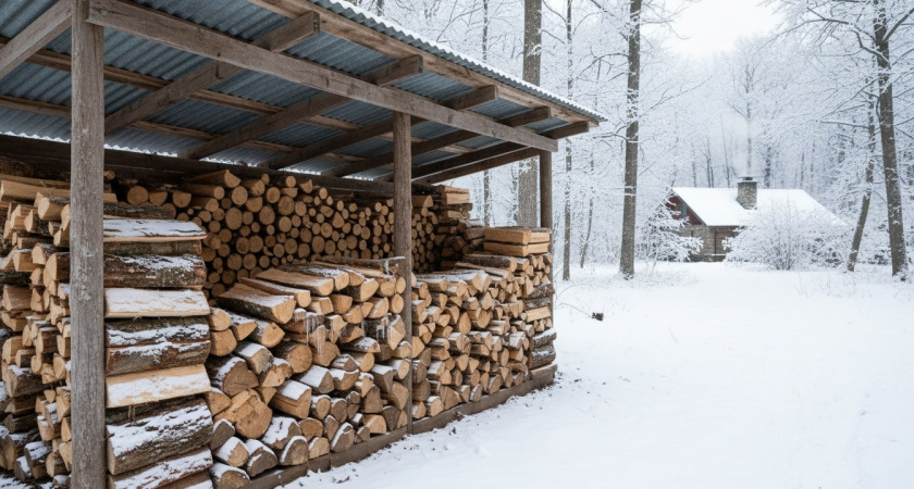 Дрова будут сухими всю зиму: запомните 5 проверенных способов хранения на даче