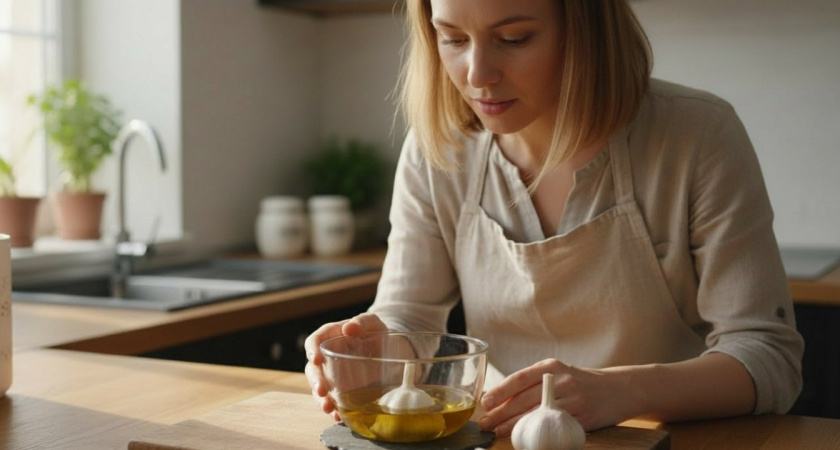 Проверяю подсолнечное масло дома: нужен зубчик чеснока и 5 минут времени – половина плохого качества